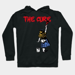 the cure red paint Hoodie